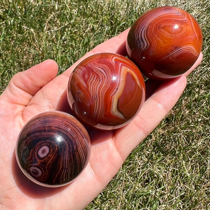 Sardonyx Kugel, natürliche Sardonyx aus Sri Lanka - Bild 18 von 50