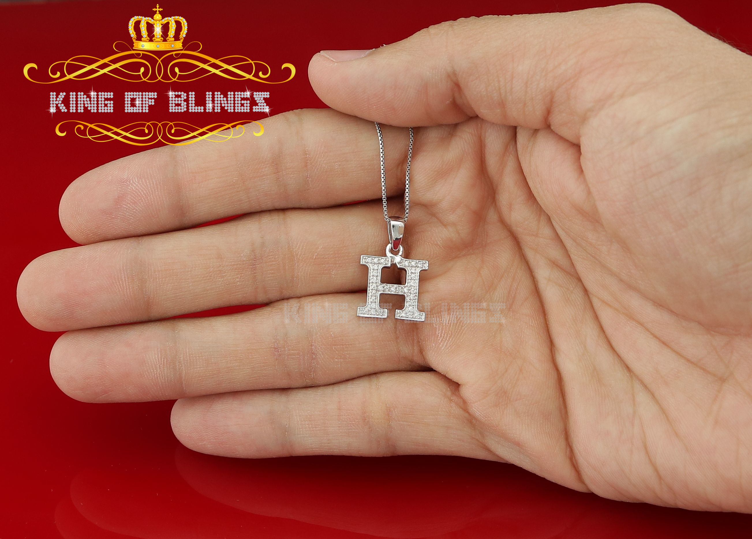 Dije Dije Blanco Moda Colgante Dije Inicial Plata Esterlina Real 0,10 quilates - Imagen 10 de 257