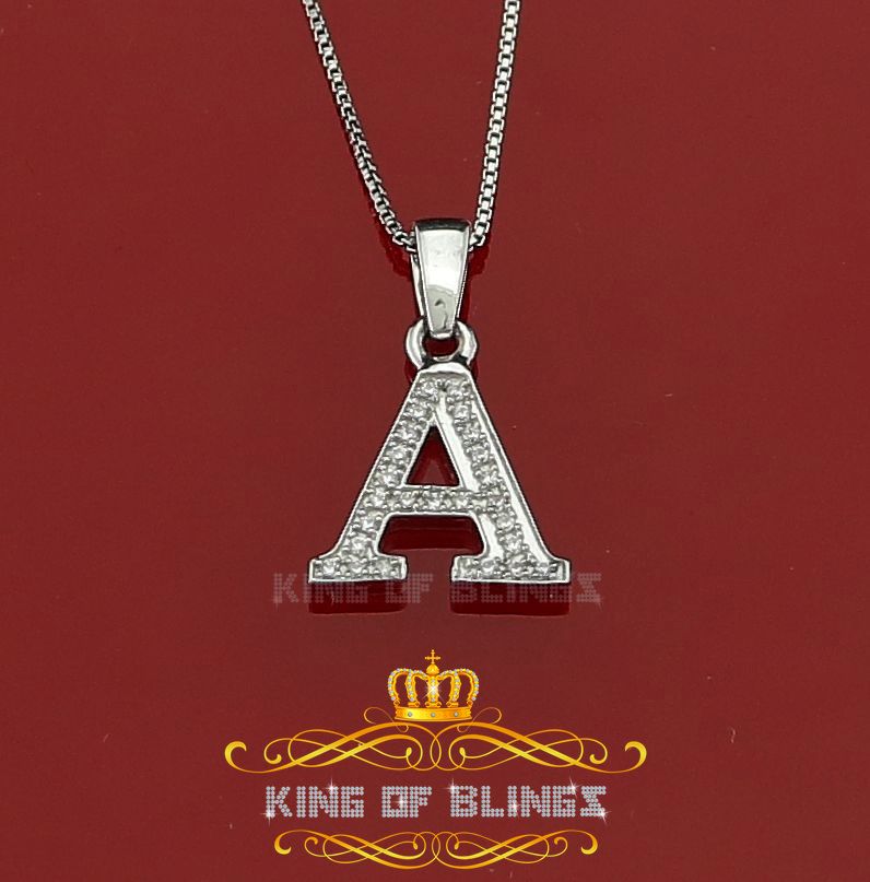 Dije Dije Blanco Moda Colgante Dije Inicial Plata Esterlina Real 0,10 quilates - Imagen 19 de 257