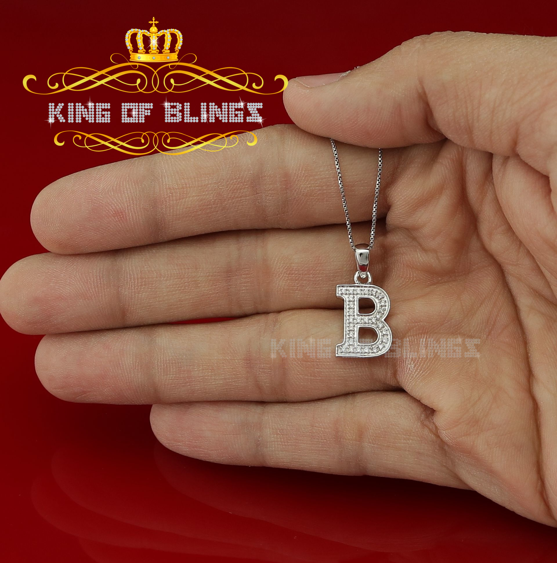 Dije Dije Blanco Moda Colgante Dije Inicial Plata Esterlina Real 0,10 quilates - Imagen 34 de 257