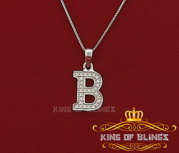 Dije Dije Blanco Moda Colgante Dije Inicial Plata Esterlina Real 0,10 quilates - Imagen 31 de 257