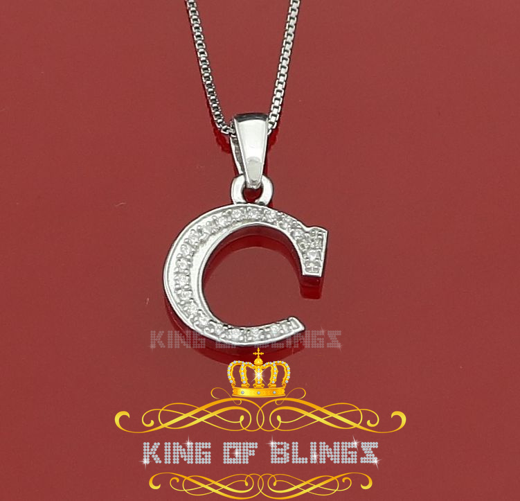 Dije Dije Blanco Moda Colgante Dije Inicial Plata Esterlina Real 0,10 quilates - Imagen 42 de 257