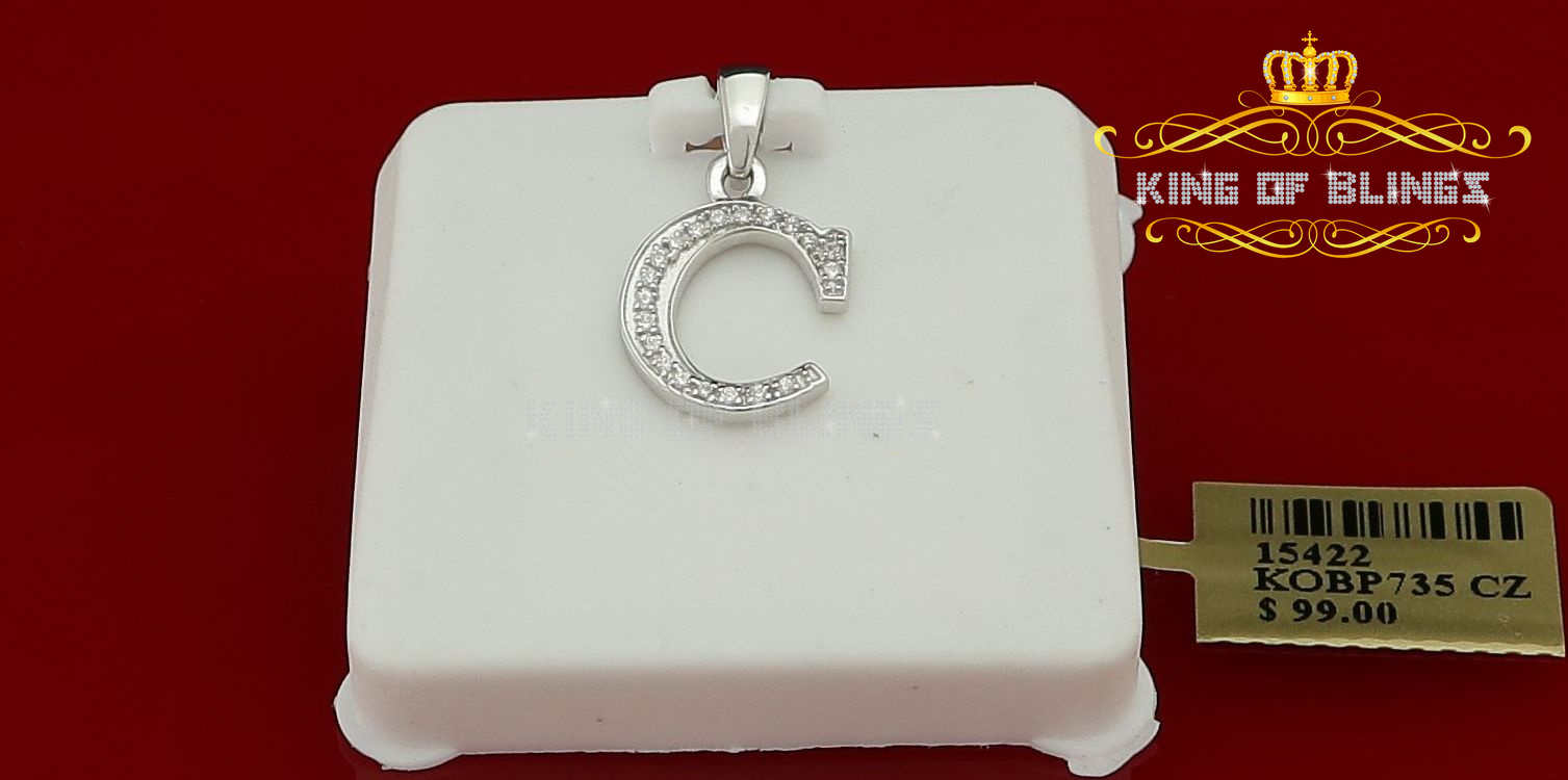 Dije Dije Blanco Moda Colgante Dije Inicial Plata Esterlina Real 0,10 quilates - Imagen 51 de 257