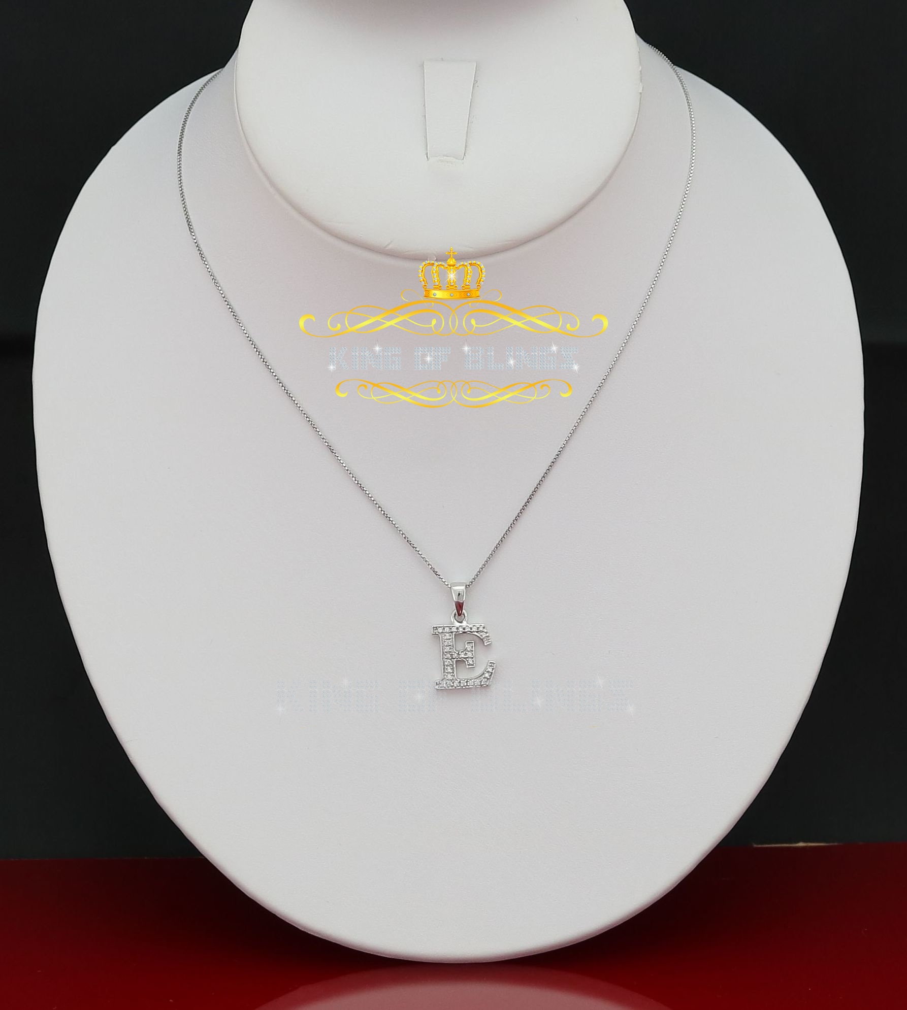 Dije Dije Blanco Moda Colgante Dije Inicial Plata Esterlina Real 0,10 quilates - Imagen 70 de 257