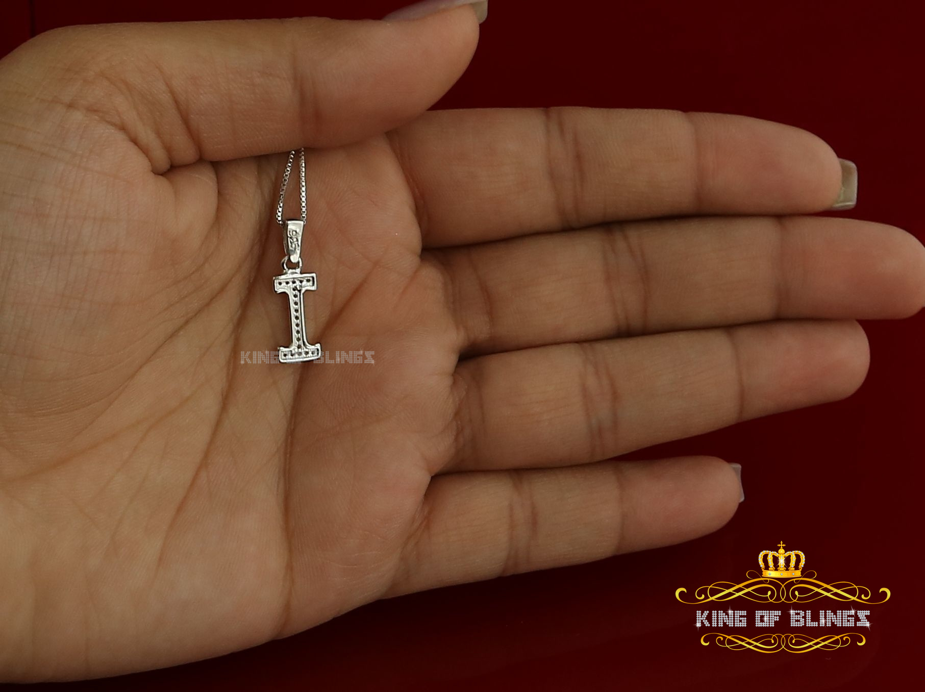 Dije Dije Blanco Moda Colgante Dije Inicial Plata Esterlina Real 0,10 quilates - Imagen 92 de 257