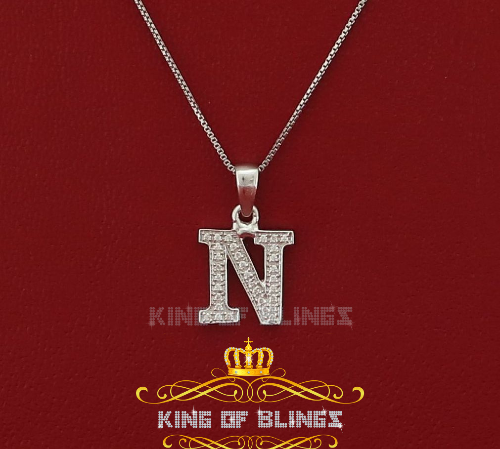 Dije Dije Blanco Moda Colgante Dije Inicial Plata Esterlina Real 0,10 quilates - Imagen 124 de 257