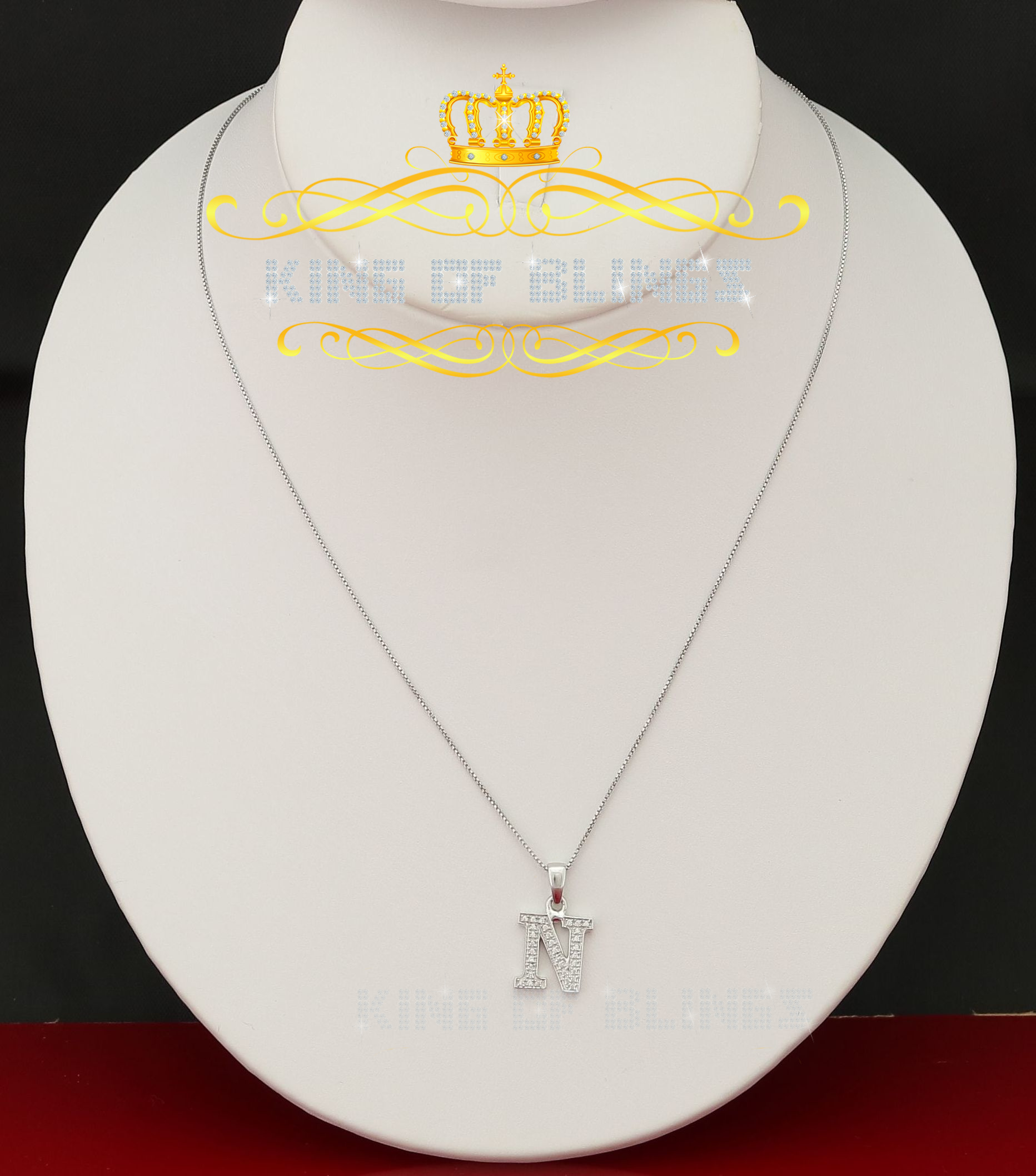 Dije Dije Blanco Moda Colgante Dije Inicial Plata Esterlina Real 0,10 quilates - Imagen 133 de 257