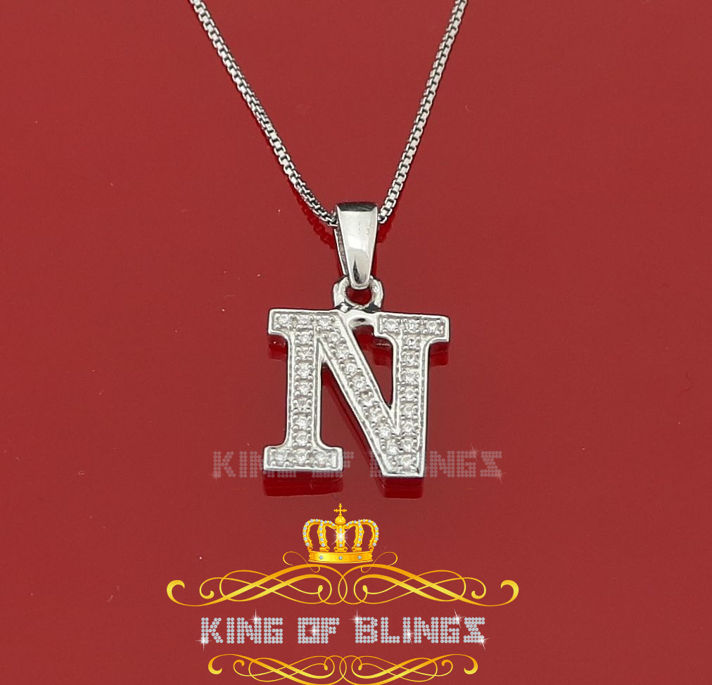 Dije Dije Blanco Moda Colgante Dije Inicial Plata Esterlina Real 0,10 quilates - Imagen 125 de 257