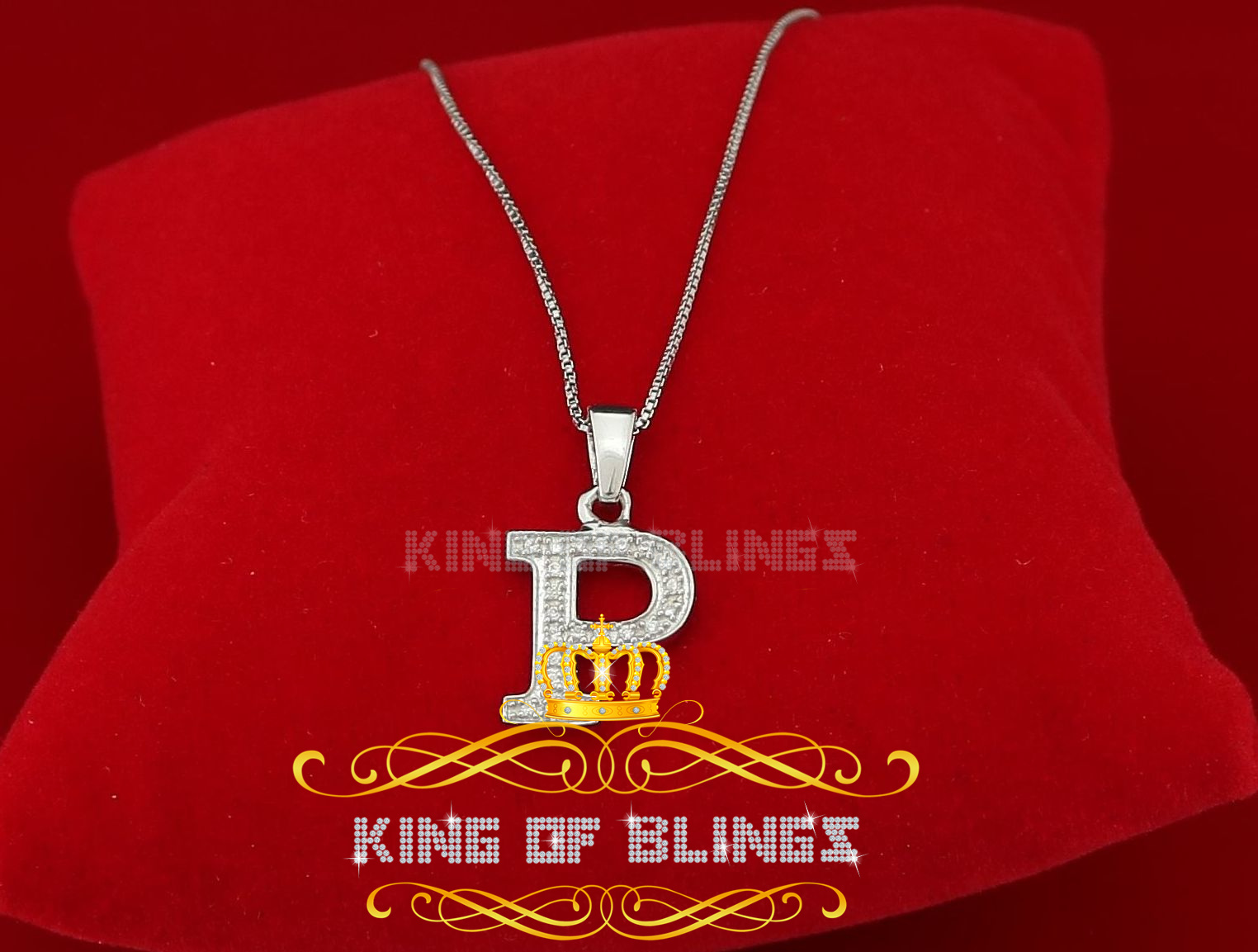 Dije Dije Blanco Moda Colgante Dije Inicial Plata Esterlina Real 0,10 quilates - Imagen 151 de 257