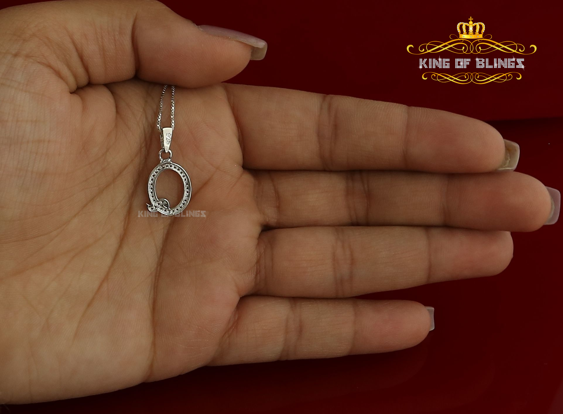 Dije Dije Blanco Moda Colgante Dije Inicial Plata Esterlina Real 0,10 quilates - Imagen 163 de 257