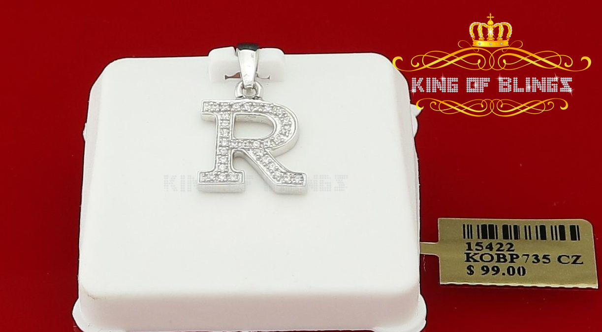 Dije Dije Blanco Moda Colgante Dije Inicial Plata Esterlina Real 0,10 quilates - Imagen 182 de 257