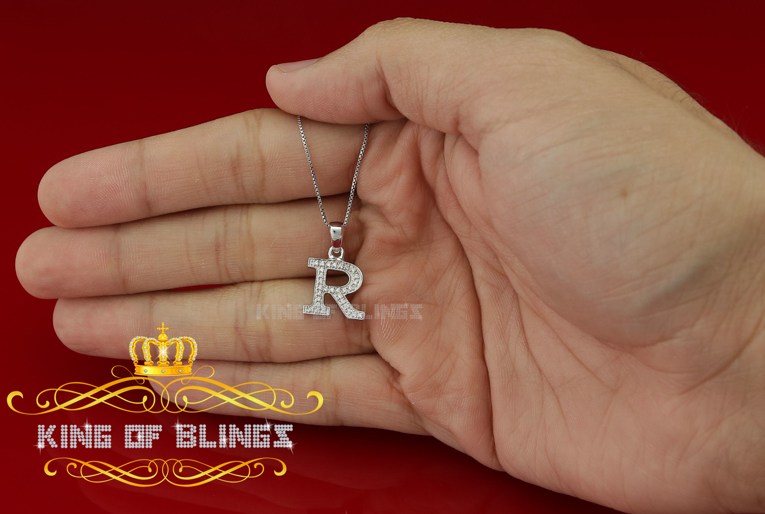 Dije Dije Blanco Moda Colgante Dije Inicial Plata Esterlina Real 0,10 quilates - Imagen 174 de 257