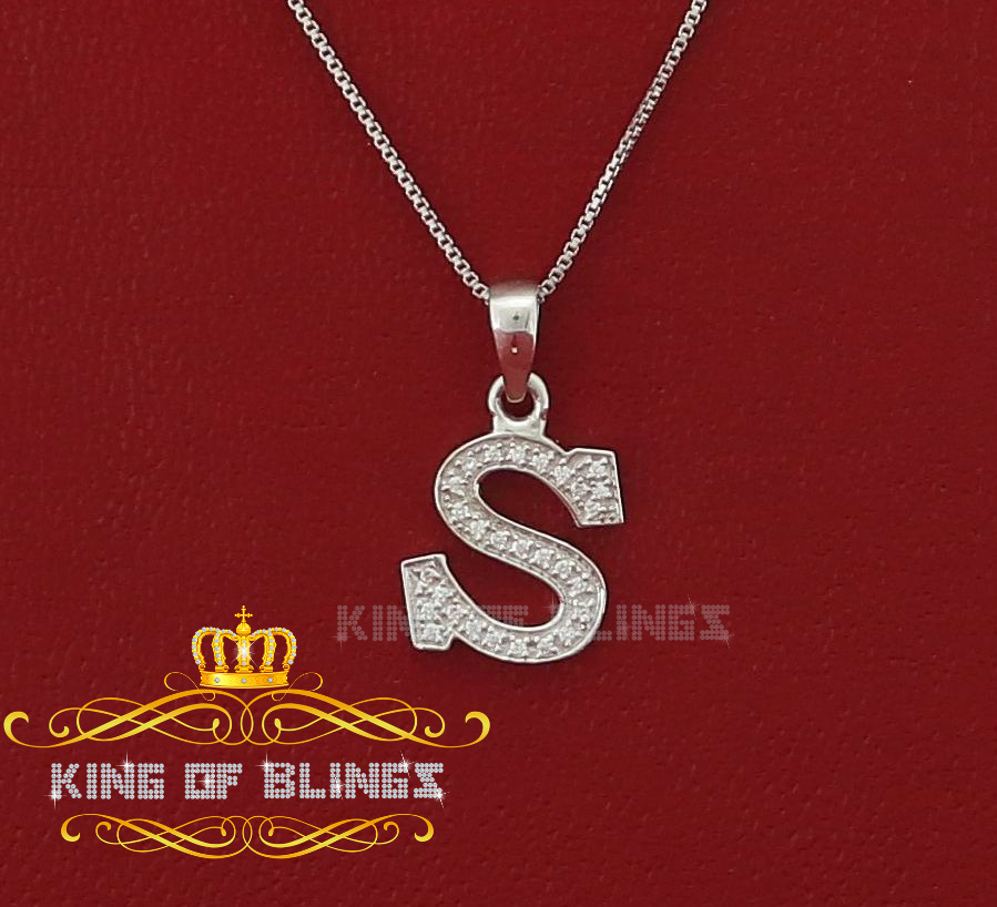 Dije Dije Blanco Moda Colgante Dije Inicial Plata Esterlina Real 0,10 quilates - Imagen 183 de 257