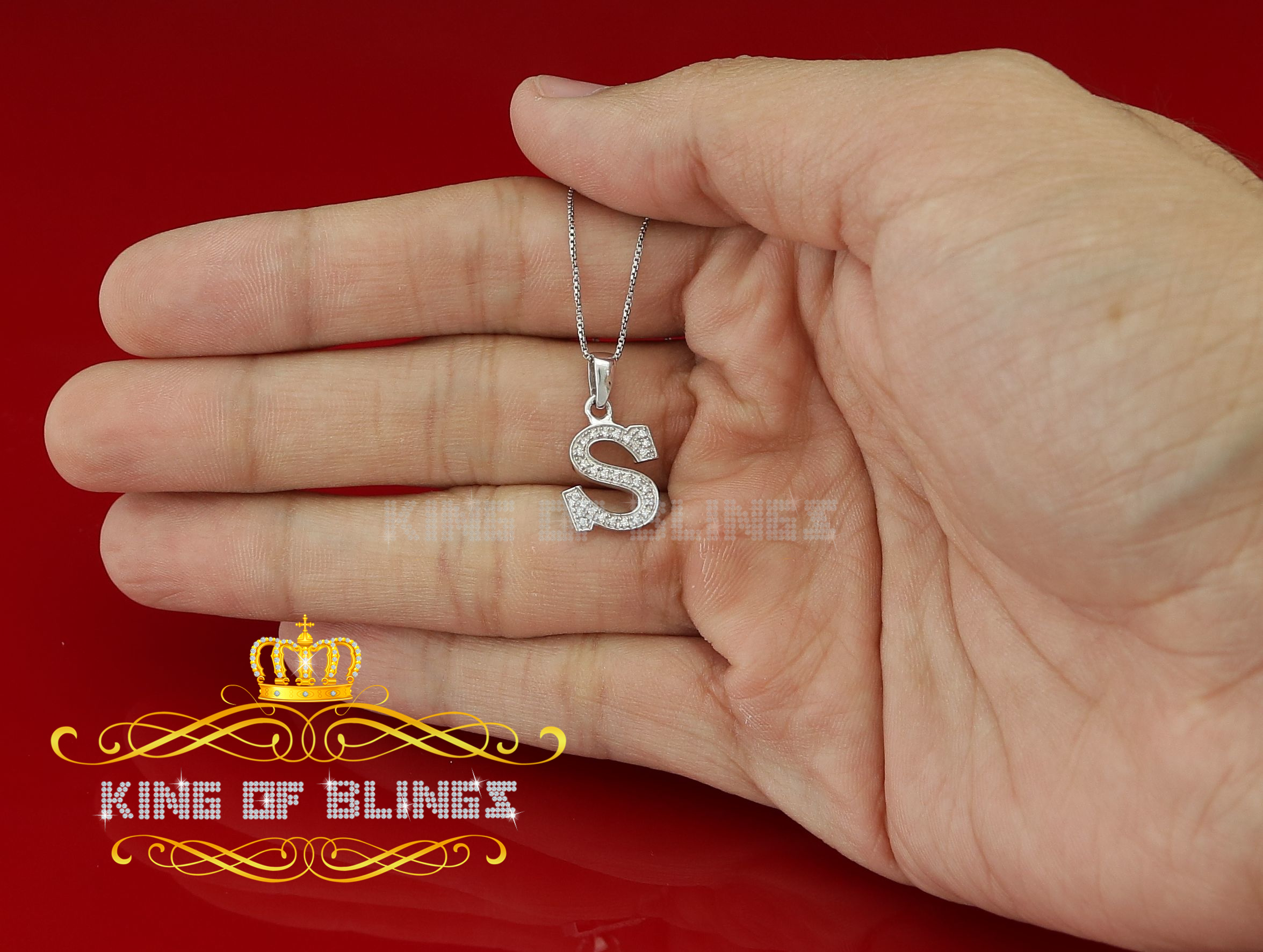 Dije Dije Blanco Moda Colgante Dije Inicial Plata Esterlina Real 0,10 quilates - Imagen 186 de 257