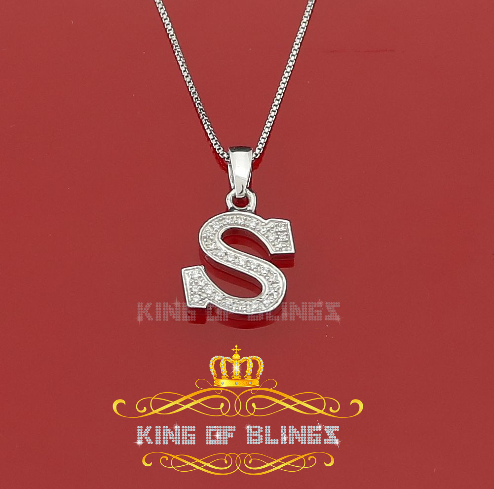 Dije Dije Blanco Moda Colgante Dije Inicial Plata Esterlina Real 0,10 quilates - Imagen 185 de 257