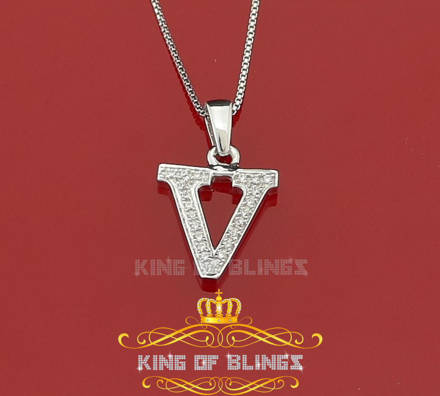 Dije Dije Blanco Moda Colgante Dije Inicial Plata Esterlina Real 0,10 quilates - Imagen 207 de 257