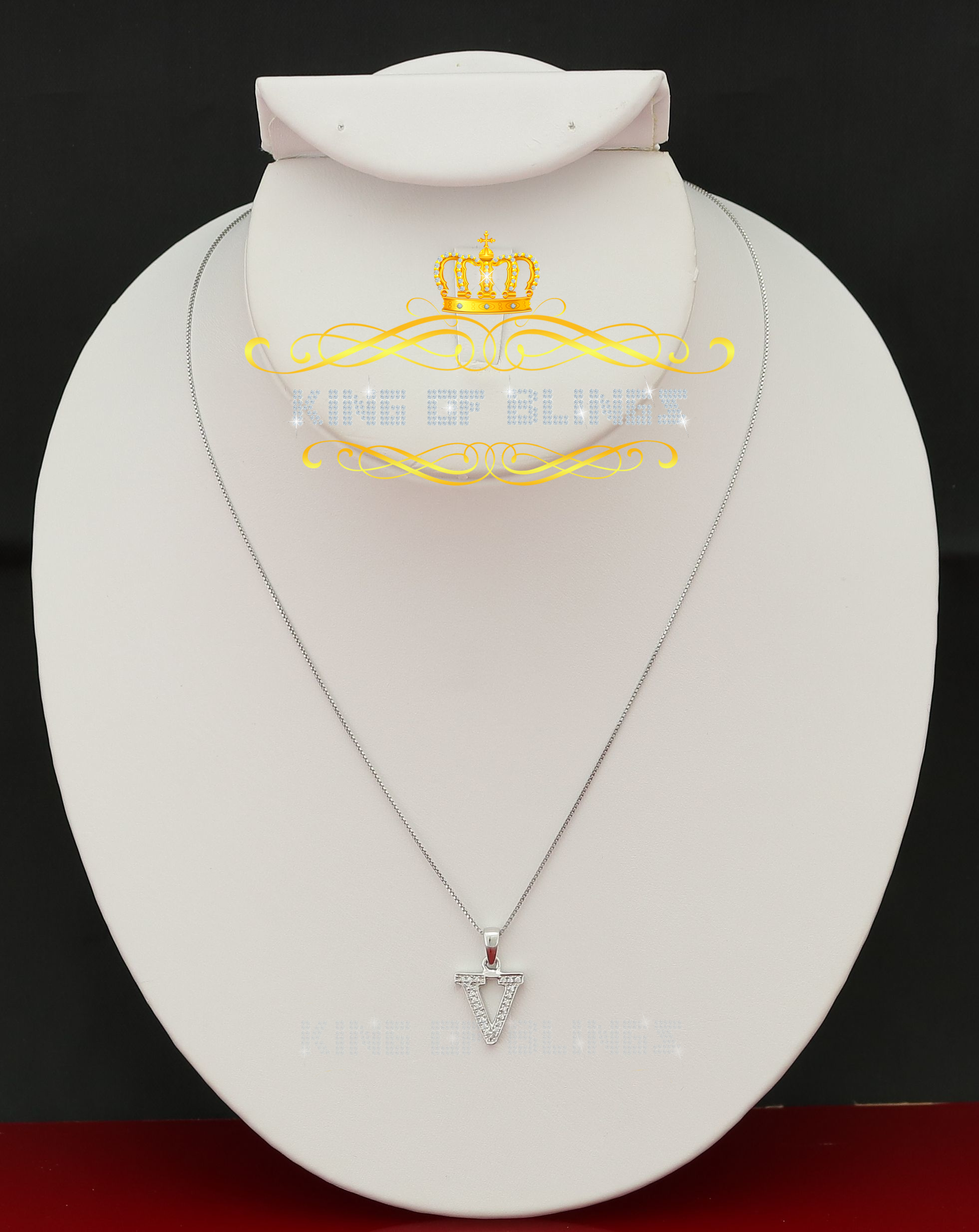 Dije Dije Blanco Moda Colgante Dije Inicial Plata Esterlina Real 0,10 quilates - Imagen 216 de 257