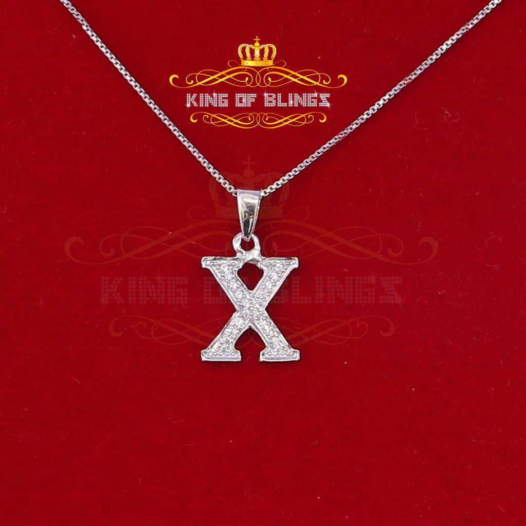 Dije Dije Blanco Moda Colgante Dije Inicial Plata Esterlina Real 0,10 quilates - Imagen 231 de 257
