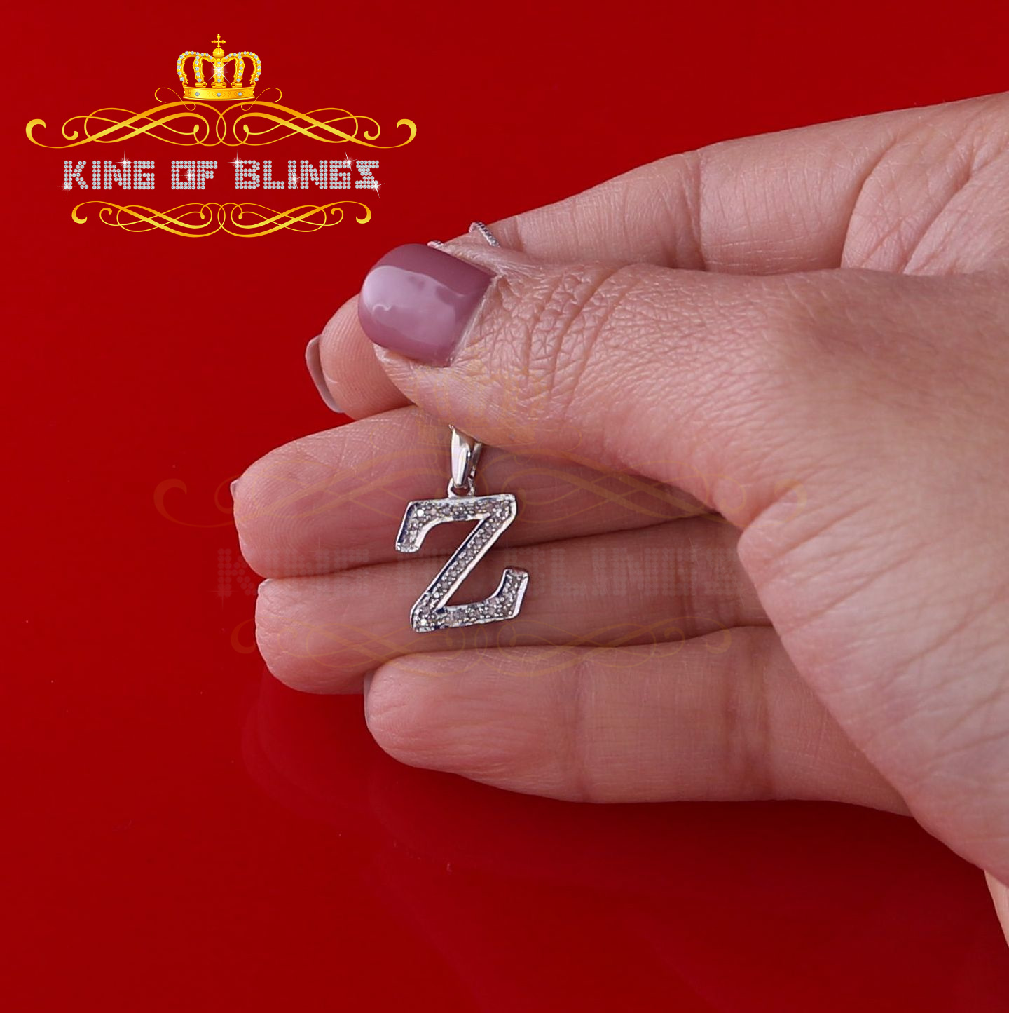 Dije Dije Blanco Moda Colgante Dije Inicial Plata Esterlina Real 0,10 quilates - Imagen 250 de 257