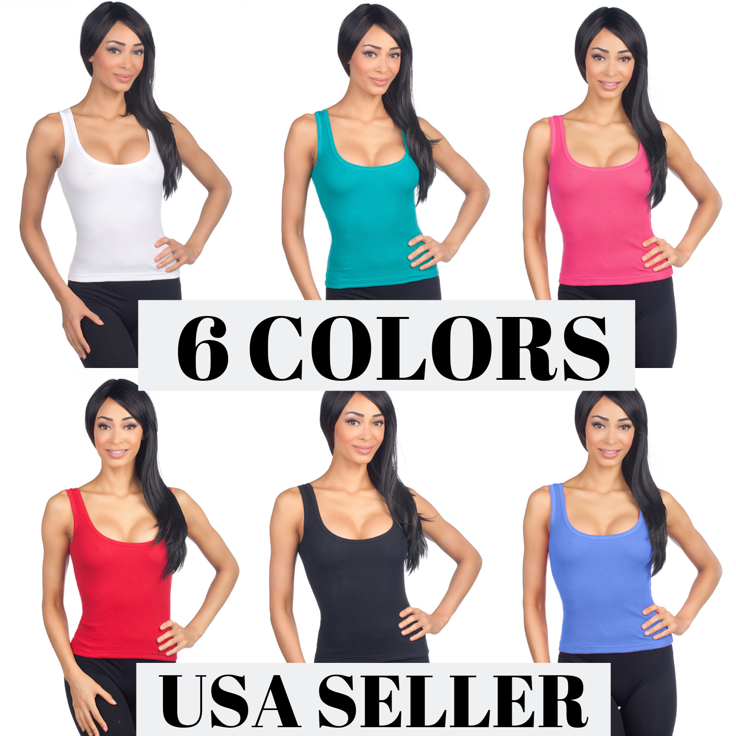 Hering Junior Women's Ribbed Fitted Scoopneck Camisole Tank Top 01UW