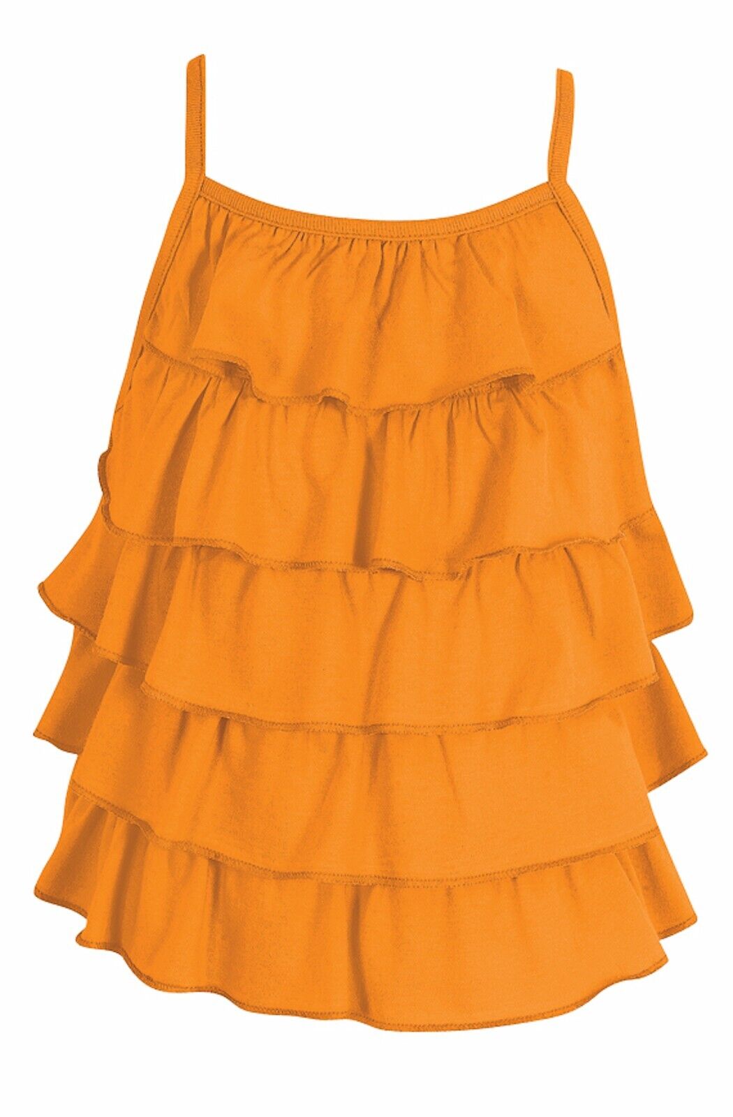 Kid Girl's Bubble Ruffle Tier Summer Crop Top 27VX