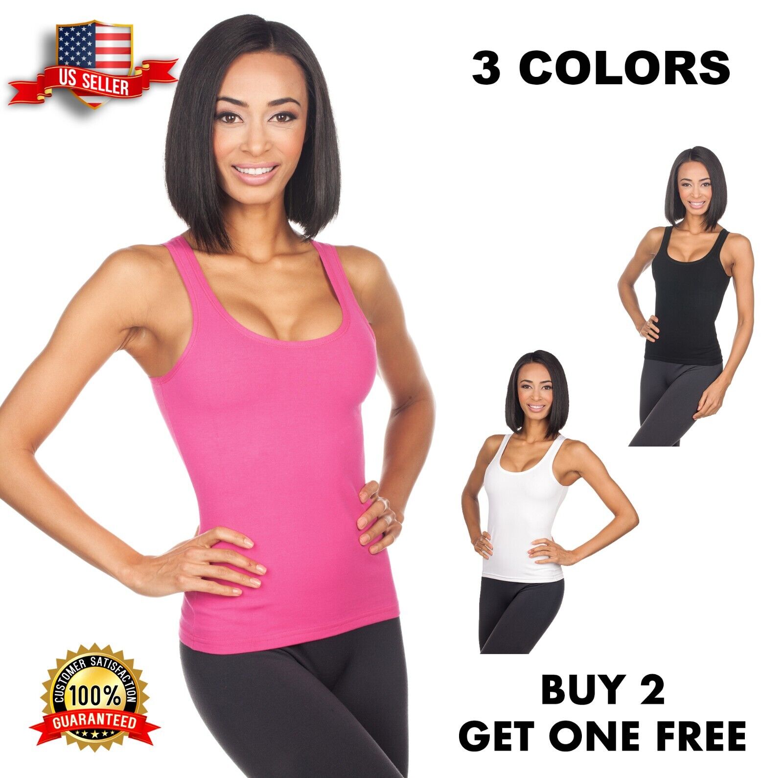 Hering Women's Basic Fitted Stretch Scoop neck Tank Top 772R
