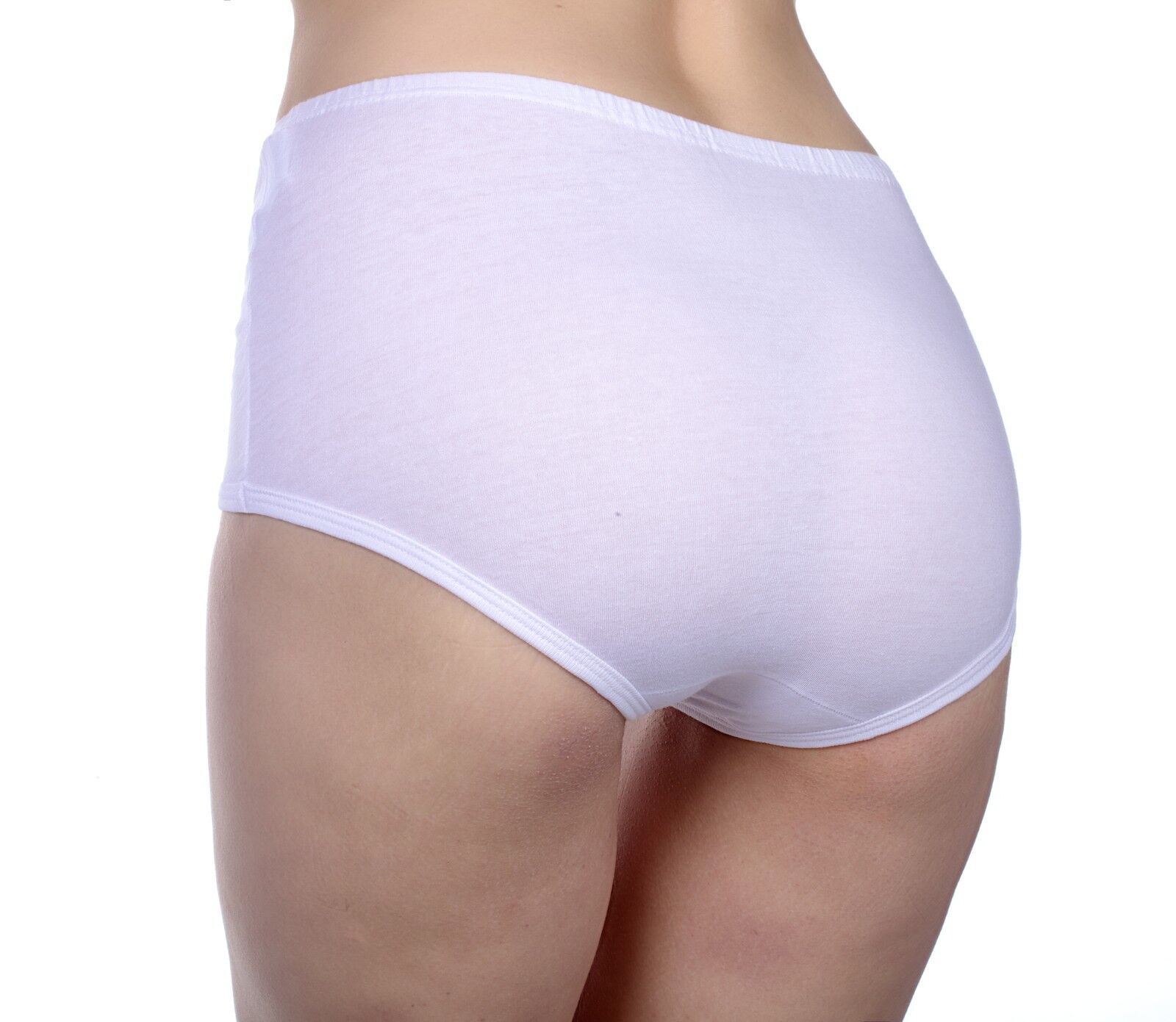 Hering Women's High Waisted 100% Cotton Briefs Panty Underwear Panties 7785