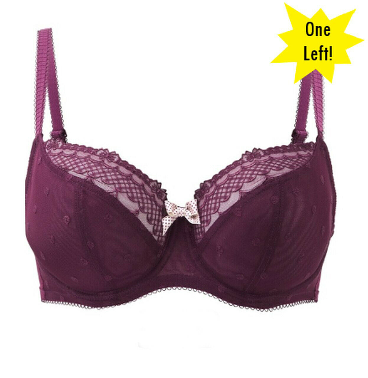 Cleo by Panache Marcie Balconnet Underwire Bra 6831 Burgandy | eBay
