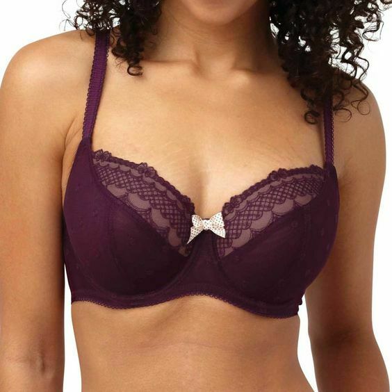 Cleo by Panache Marcie Balconnet Underwire Bra 6831 Burgandy