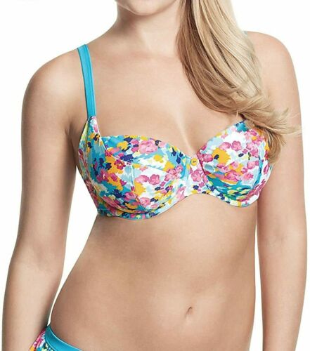 Cleo by Panache Lulu Floral Balconette Bikini Swimsuit Swim Top CW0092