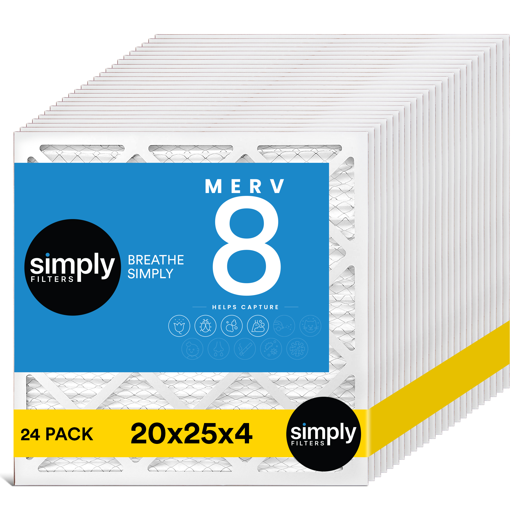 Simply Filters 20x25x4 MERV 8, MPR 600, AC Furnace HVAC Air Filter - Picture 49 of 56