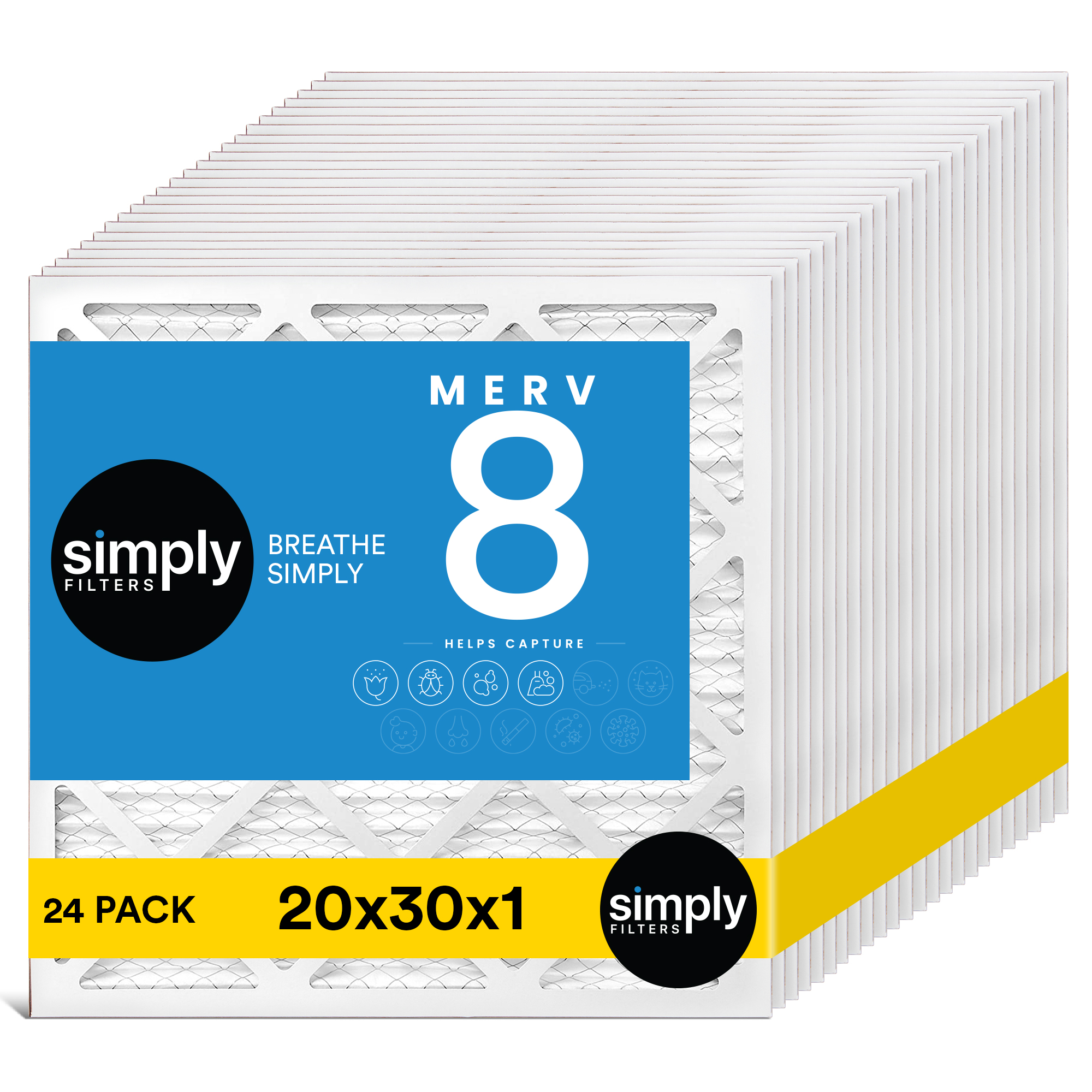 Simply Filters 20x30x1 MERV 8, MPR 600, AC Ofen HVAC Luftfilter - Bild 49 von 56
