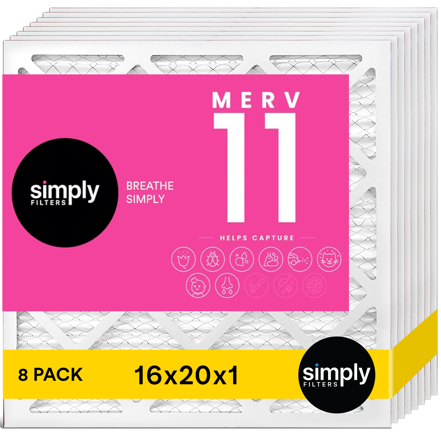 Simply Filters 16x20x1 MERV 11, MPR 1000, AC Furnace HVAC Air Filter - Picture 33 of 56