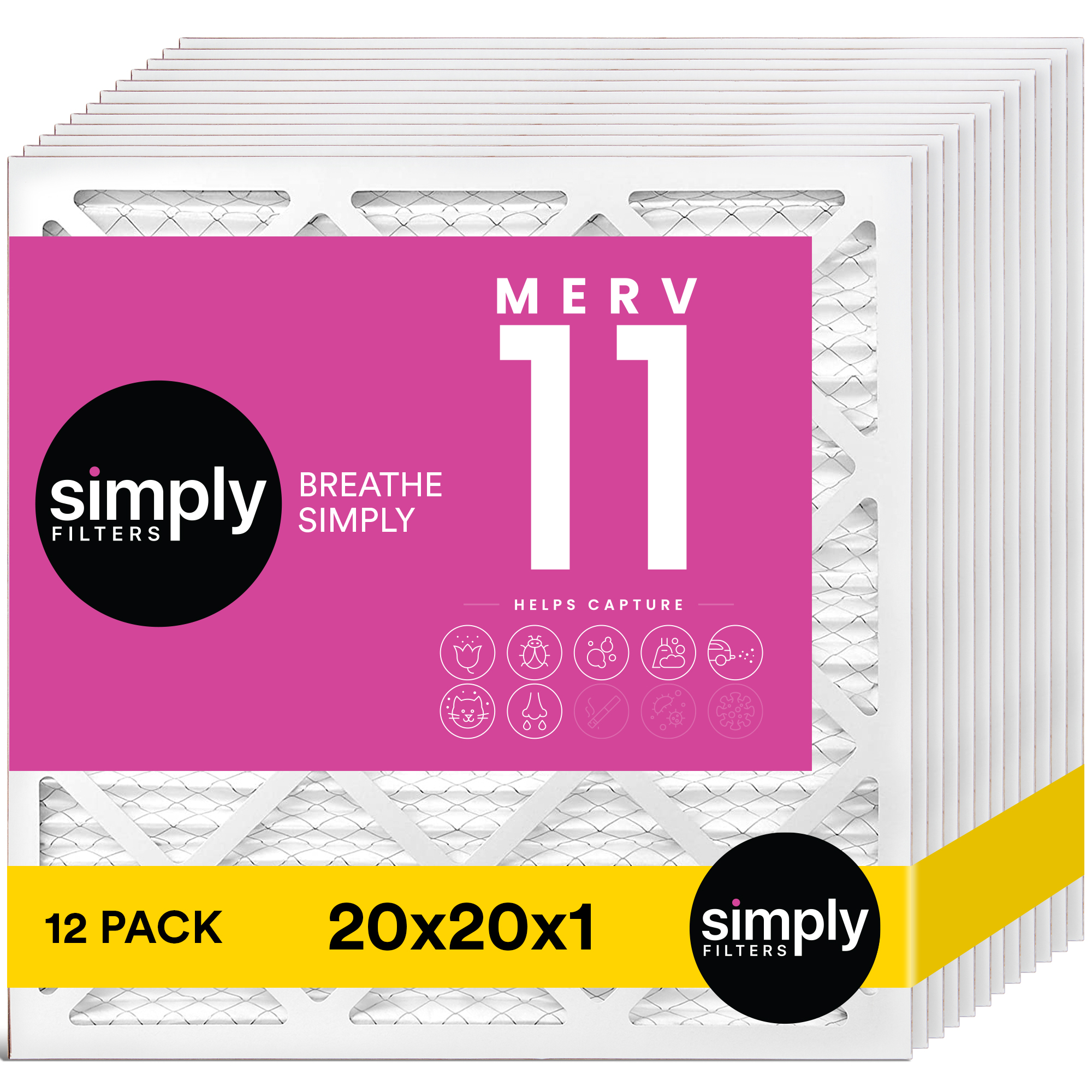 Simply Filters 20x20x1 MERV 11, MPR 1000, AC Furnace HVAC Air Filter - Picture 41 of 56