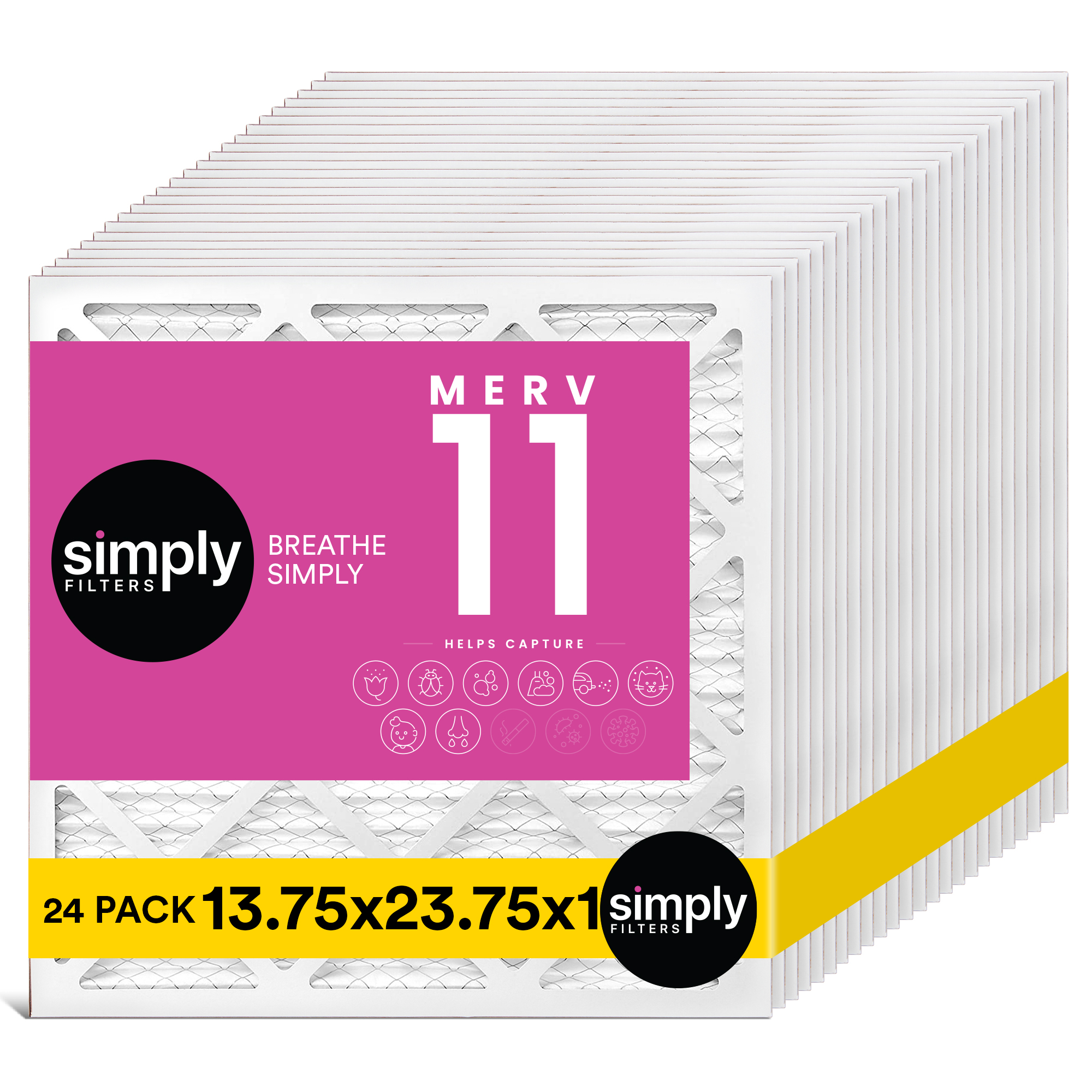 Simply Filters 13.75x23.75x1 MERV 11, MPR 1000, AC Furnace HVAC Air Filter - Picture 49 of 56
