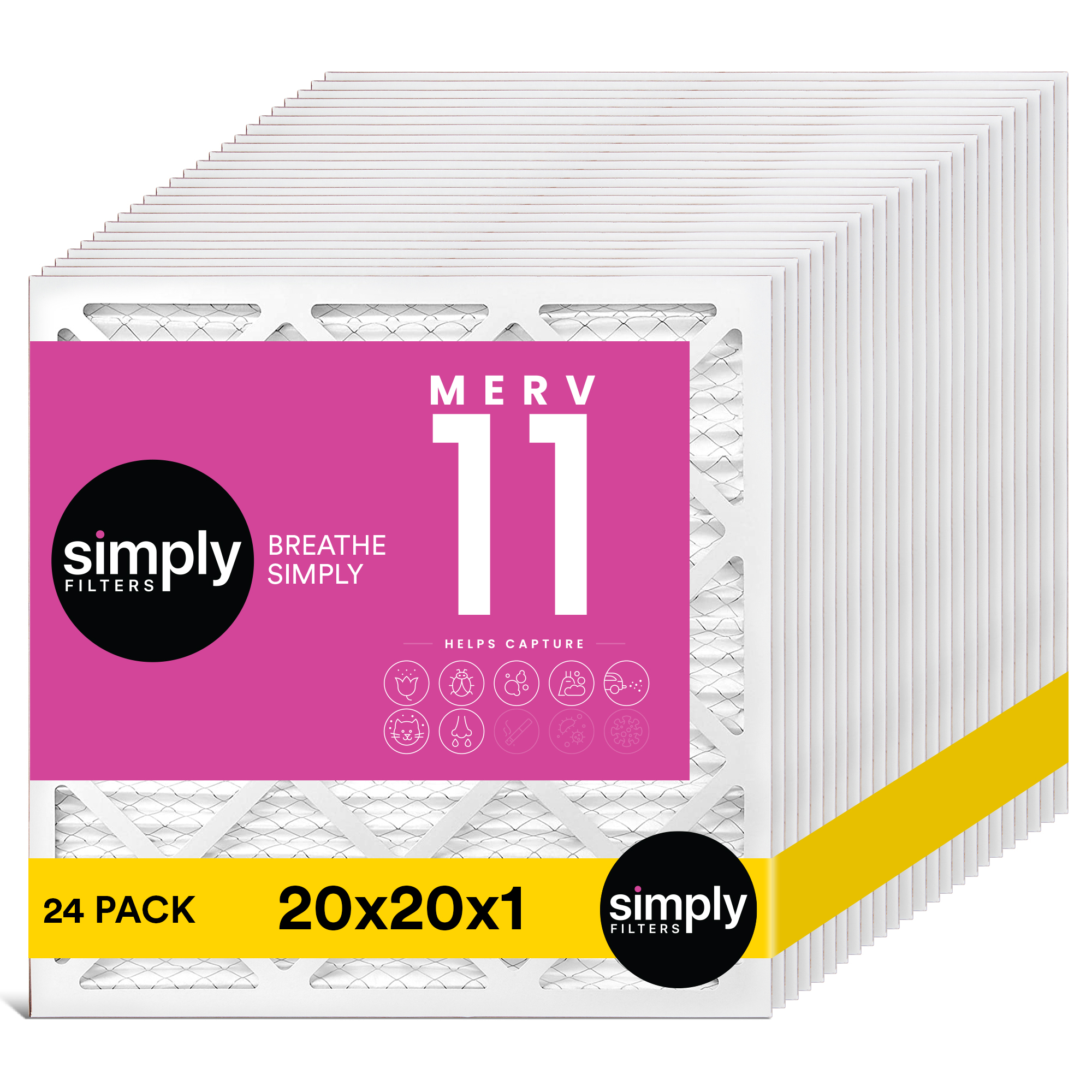 Simply Filters 20x20x1 MERV 11, MPR 1000, AC Furnace HVAC Air Filter - Picture 49 of 56