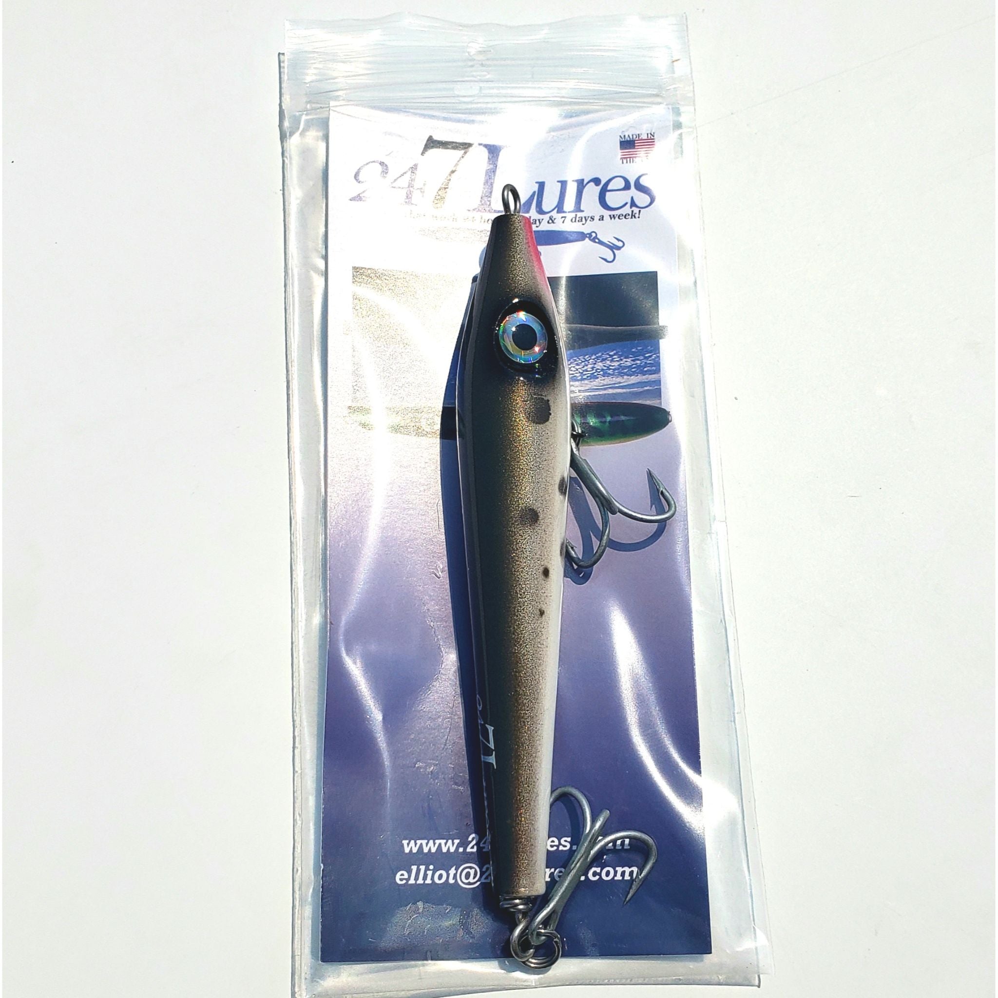 247 Lures Flipping Mullet Topwater Plug 247 Lures Flipping Mullet Topwater Plug