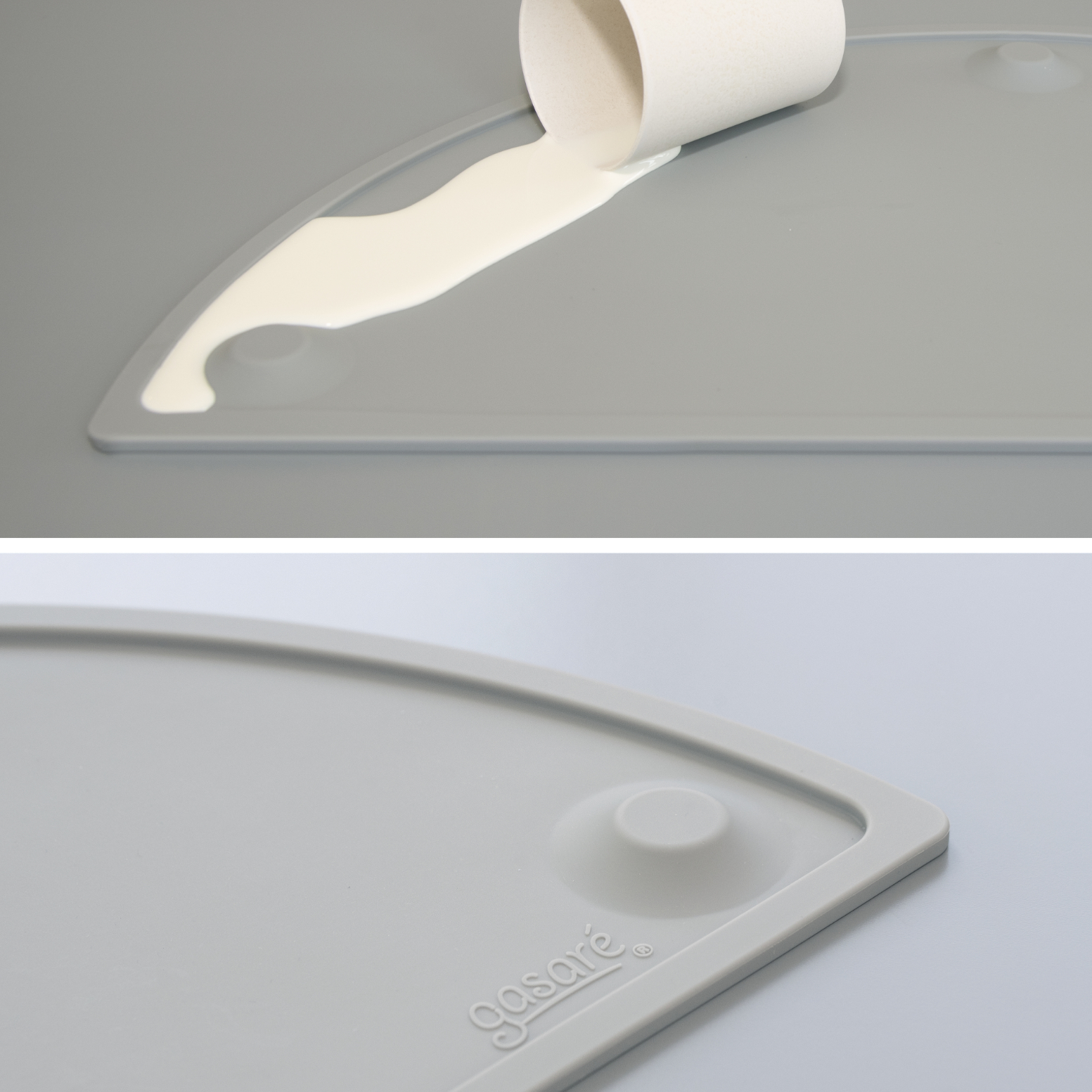 GASARÉ, 20 x 11 Inches, Silicone Placemats for Kids, Suction Cups, Raised Edges - Picture 20 of 73
