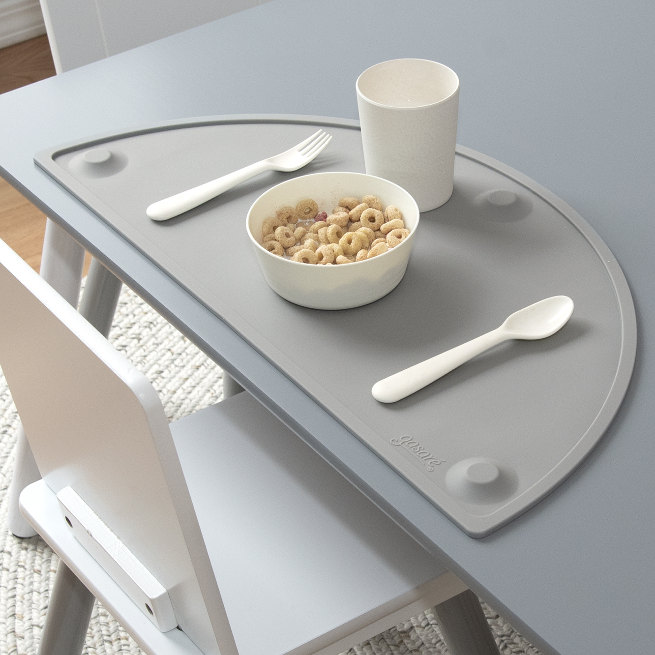 GASARÉ, 20 x 11 Inches, Silicone Placemats for Kids, Suction Cups, Raised Edges - Picture 25 of 73