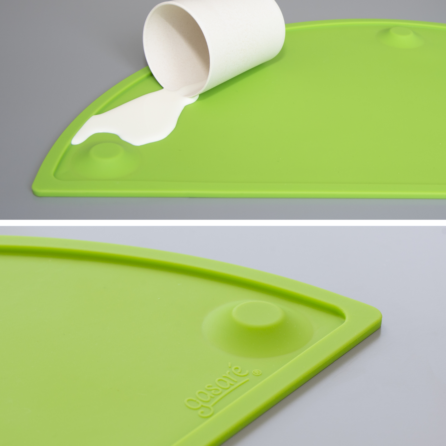 GASARÉ, 20 x 11 Inches, Silicone Placemats for Kids, Suction Cups, Raised Edges - Picture 30 of 73