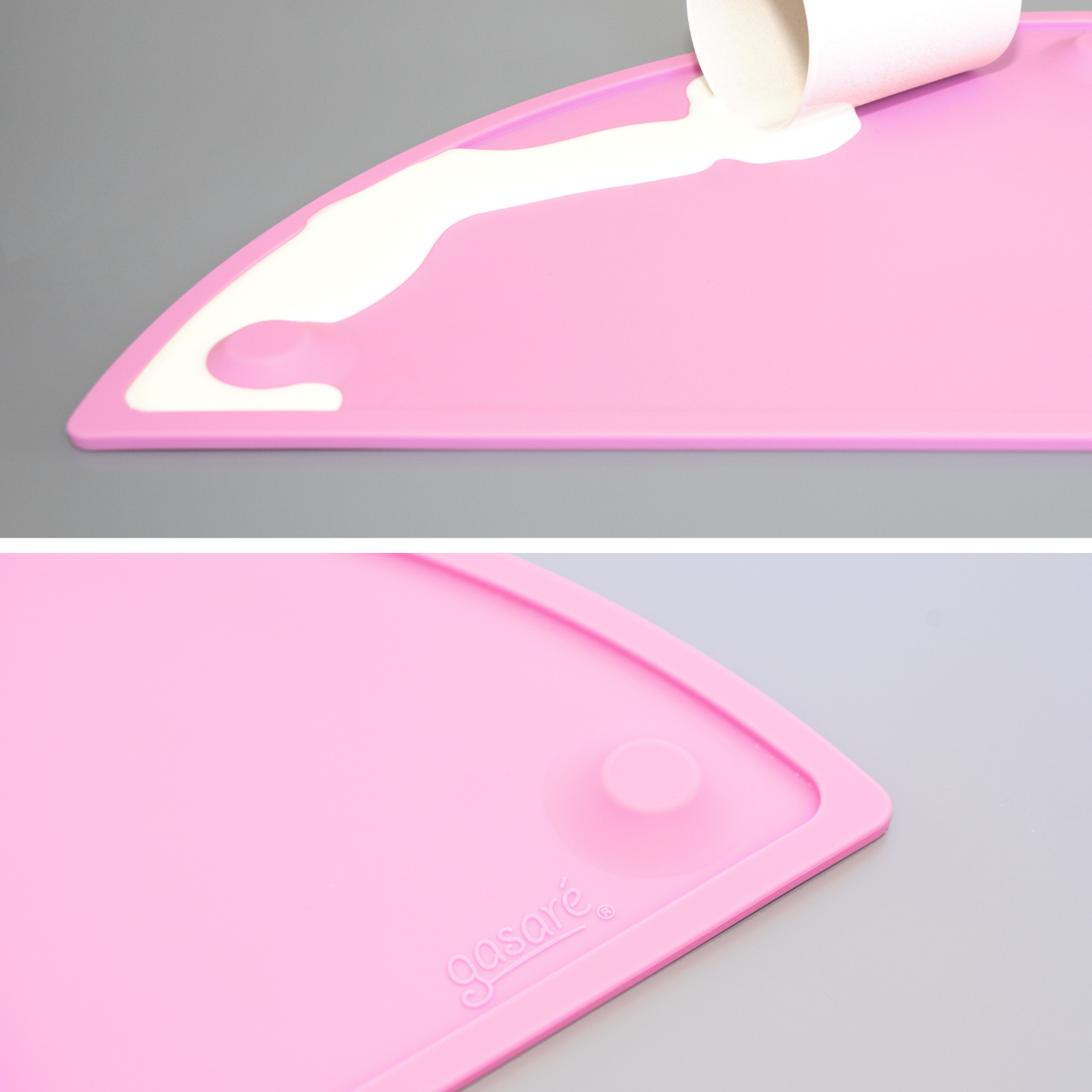 GASARÉ, 20 x 11 Inches, Silicone Placemats for Kids, Suction Cups, Raised Edges - Picture 44 of 73