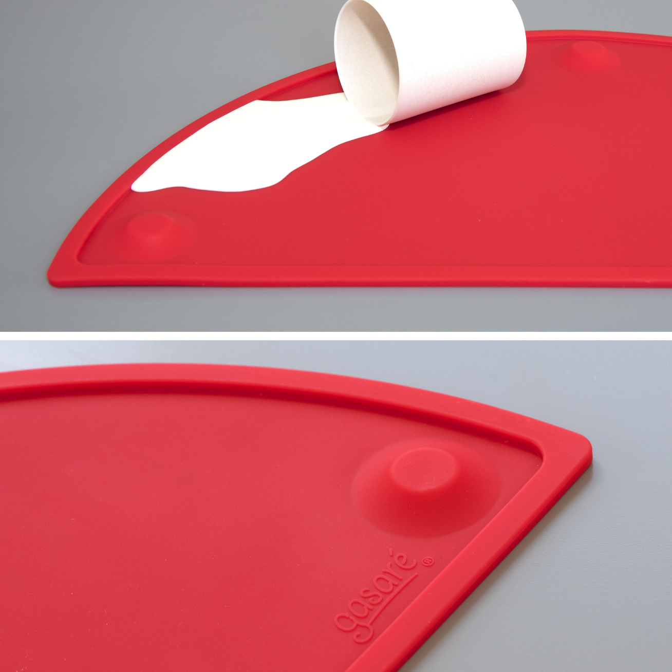 GASARÉ, 20 x 11 Inches, Silicone Placemats for Kids, Suction Cups, Raised Edges - Picture 54 of 73