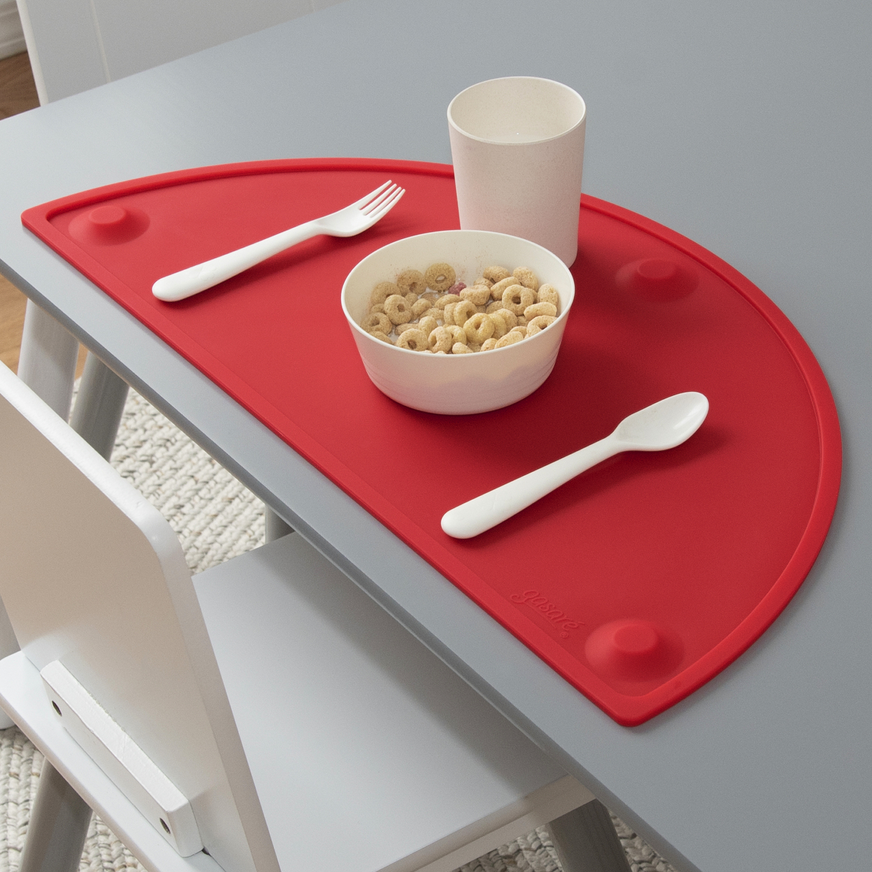 GASARÉ, 20 x 11 Inches, Silicone Placemats for Kids, Suction Cups, Raised Edges - Picture 56 of 73