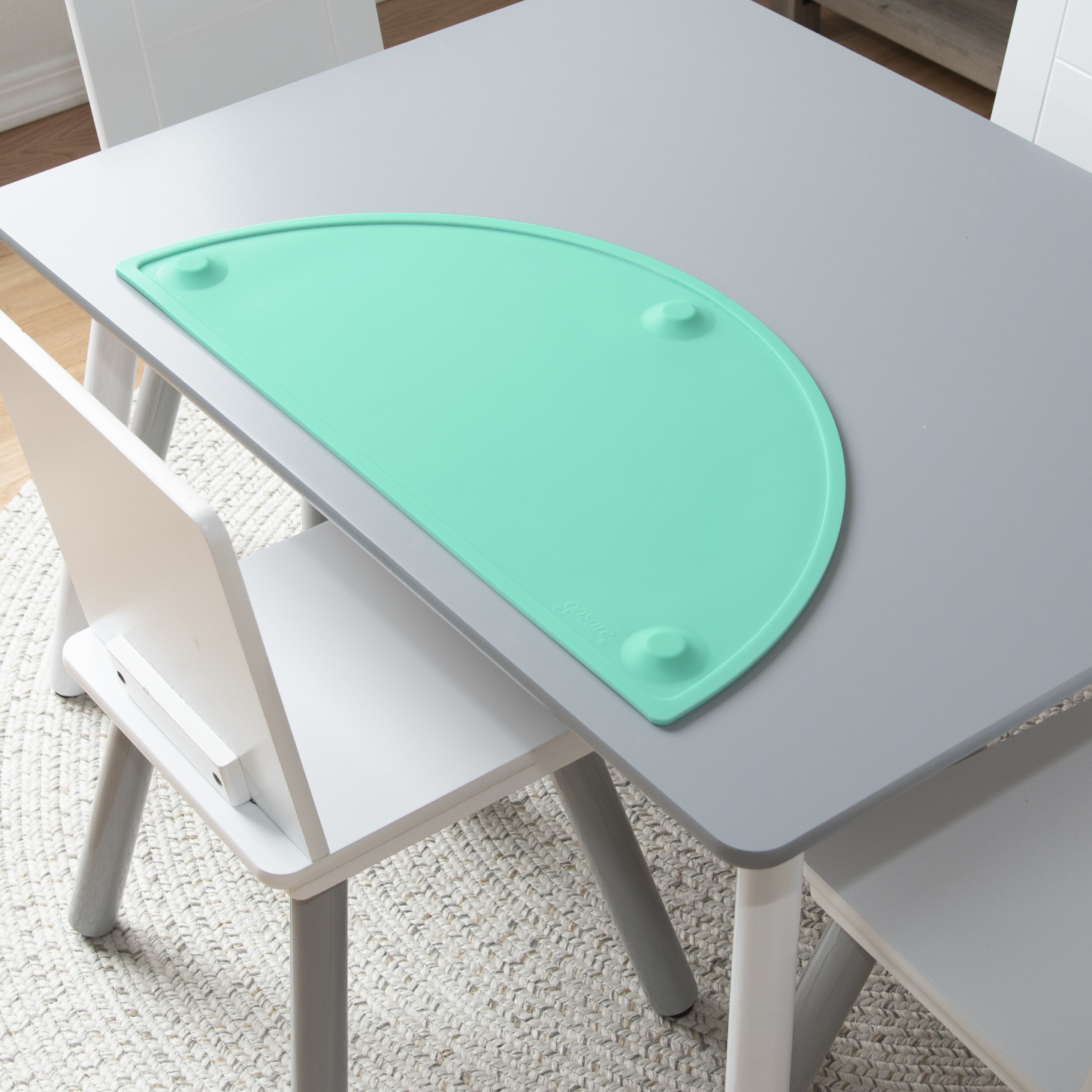 GASARÉ, 20 x 11 Inches, Silicone Placemats for Kids, Suction Cups, Raised Edges - Picture 73 of 73
