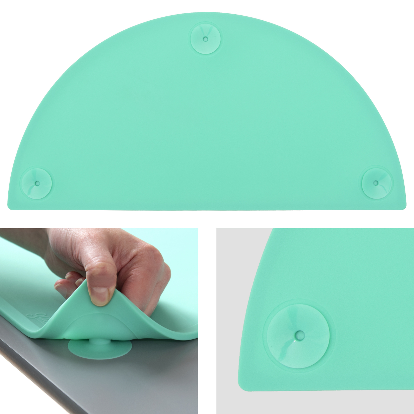 GASARÉ, 20 x 11 Inches, Silicone Placemats for Kids, Suction Cups, Raised Edges - Picture 72 of 73