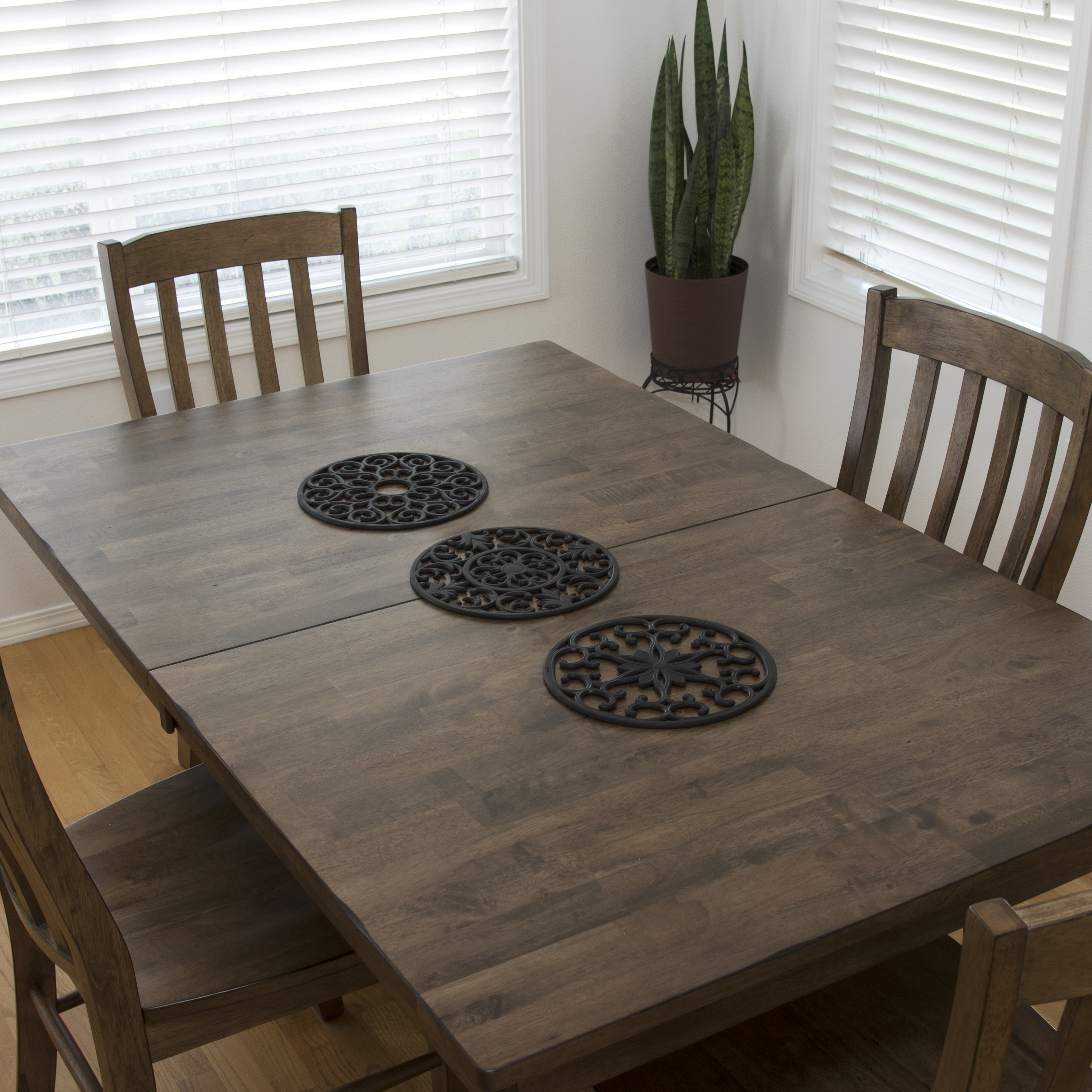 GASARÉ, Large, Thick, 10" Silicone Trivets for Hot Dishes, 10 x ¼ Inches, 3 Pack