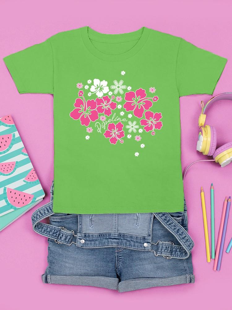 Pipeline Pink Hibiscus Youth Tee - Youth Girls Beach Tee - Bild 10 von 13