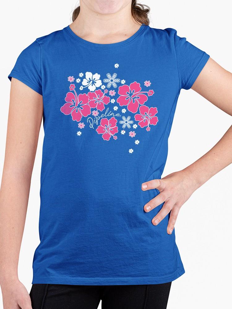 Pipeline Pink Hibiscus Youth Tee - Youth Girls Beach Tee - Bild 11 von 13