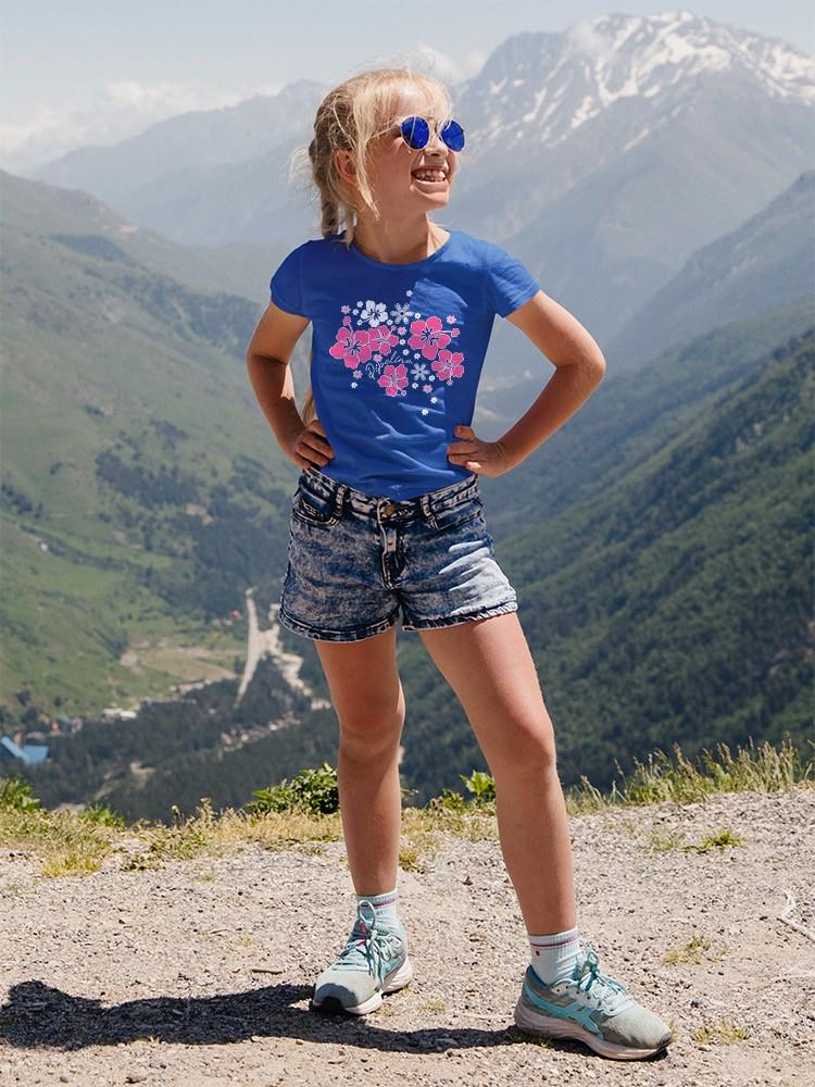 Pipeline Pink Hibiscus Youth Tee - Youth Girls Beach Tee - Bild 12 von 13