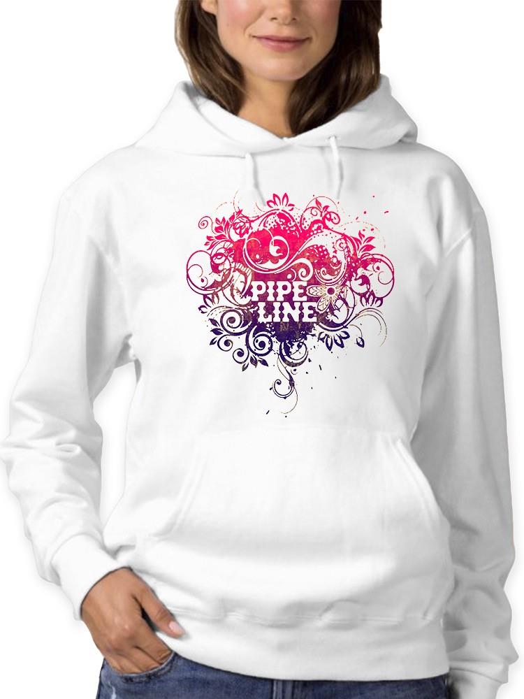 Pipeline Waveflower Floral Graphic Design - Women's Hoodie - Picture 5 of 13